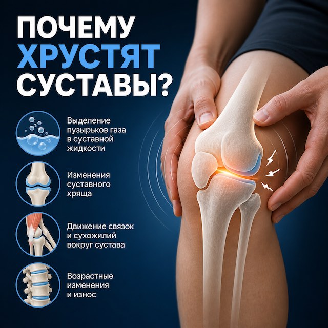 Почему хрустят и болят суставы: взгляд ортопеда и биолога