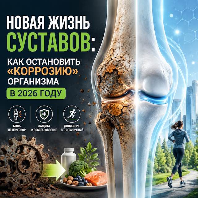 Новая жизнь суставов: как остановить «коррозию» организма в 2026 году