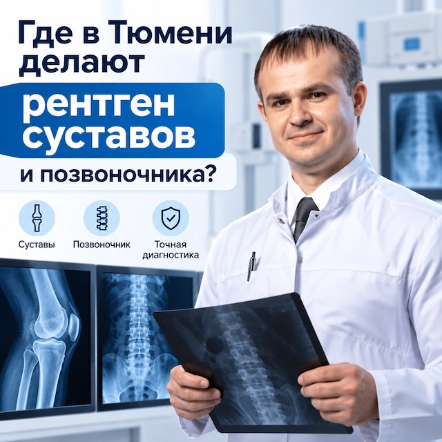 Где в Тюмени делают рентген суставов и позвоночника быстро, качественно