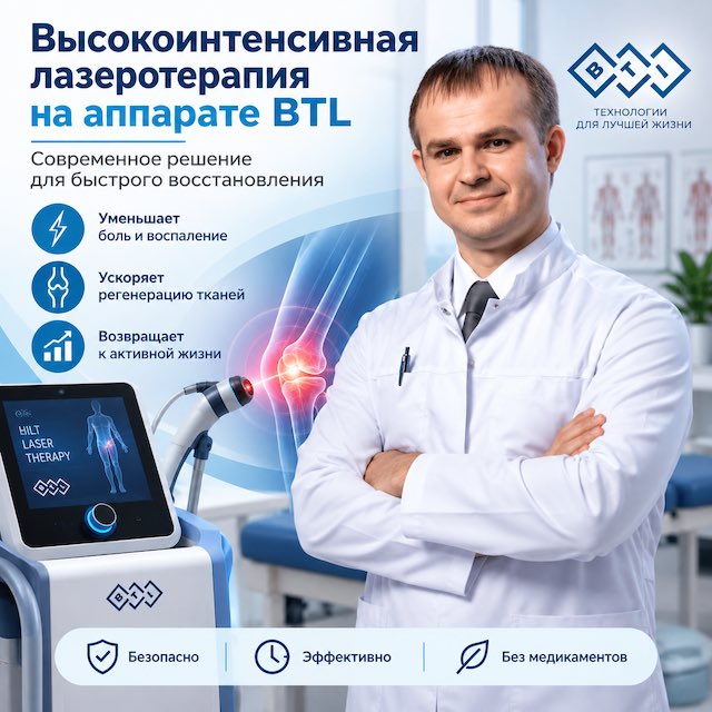 Высокоинтенсивная лазеротерапия на аппарате BTL-6000 в Тюмени: руководство и обзор