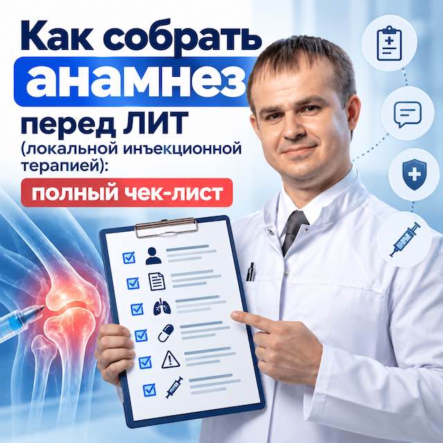 Как собрать анамнез перед ЛИТ: полный чек-лист для снижения осложнений и юридических рисков