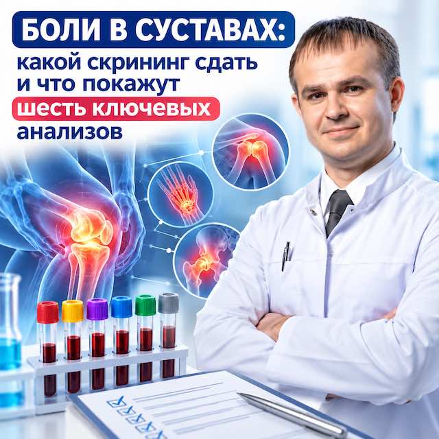 Боли в суставах: какой скрининг сдать и что покажут шесть ключевых анализов — лечение позвоночника в Тюмени,  Spinalux