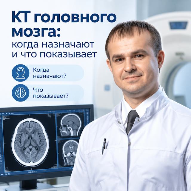 КТ головного мозга: когда назначают и что показывает
