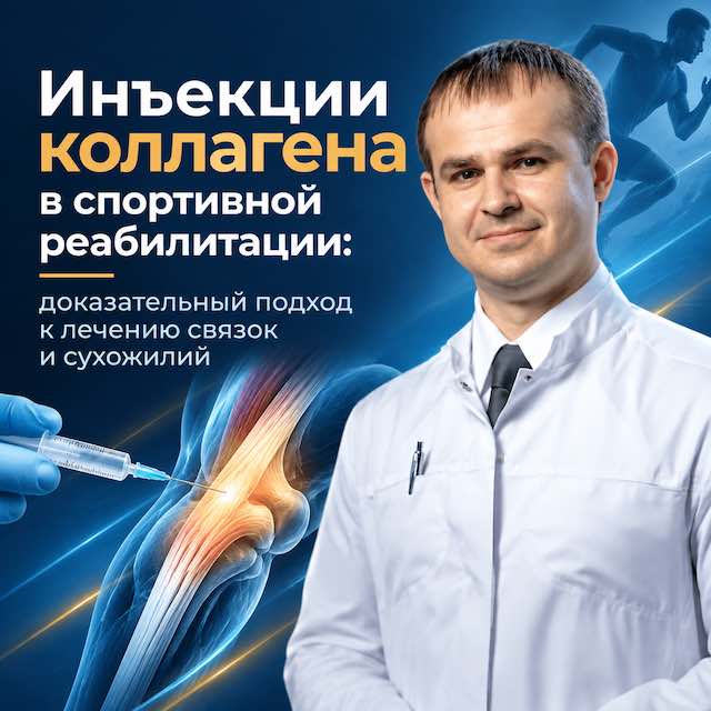 Инъекции коллагена в спортивной реабилитации: доказательный подход к лечению связок и сухожилий