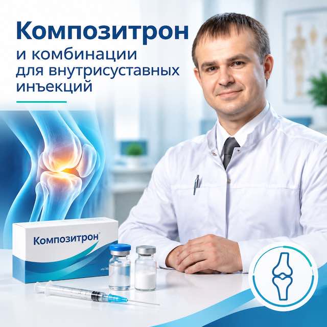 Композитрон и комбинации для внутрисуставных инъекций: что покрывает больше потребностей