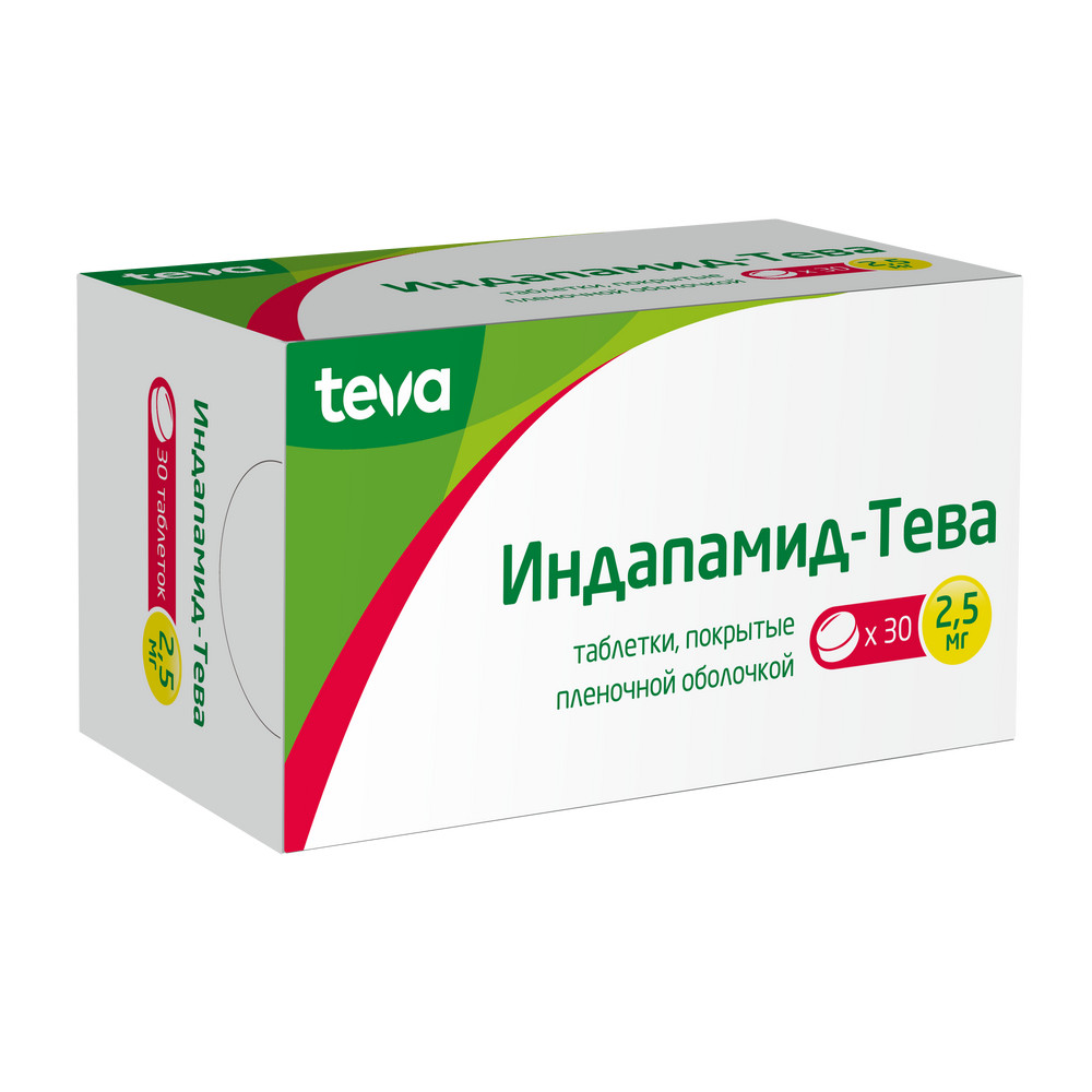 Индапамид-Тева таб (Indapamide-Teva)